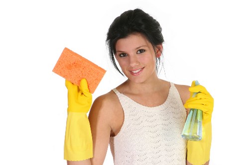 Technician preparing furniture for upholstery cleaning in Aldwych